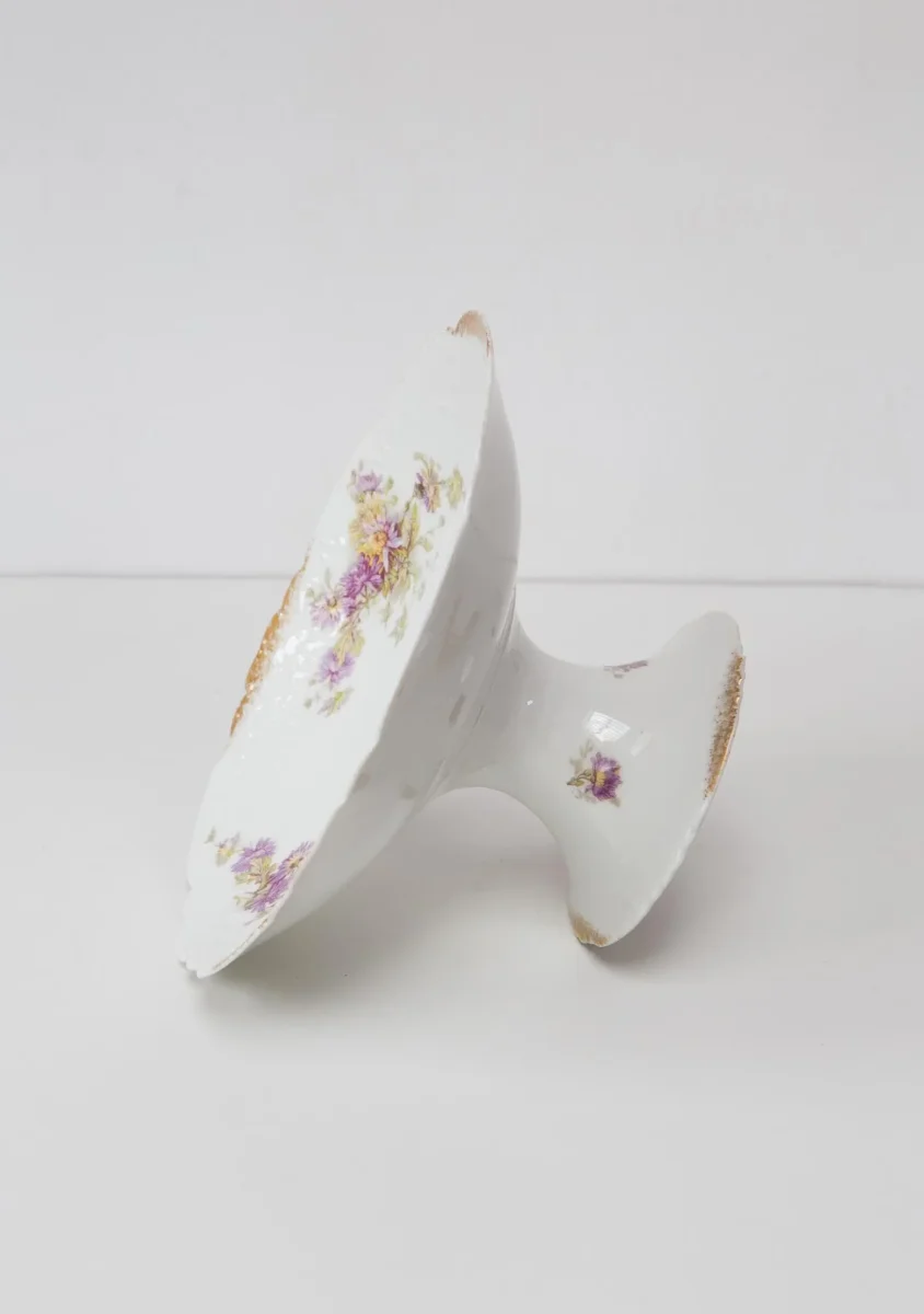 Antiguo frutero porcelana Limoges (26 cm) - Imagen 4