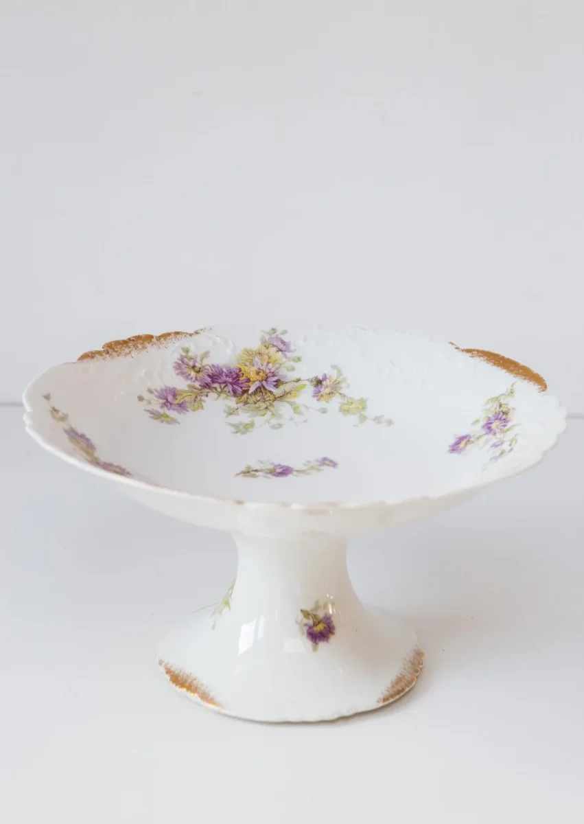 Antiguo frutero porcelana Limoges (26 cm)