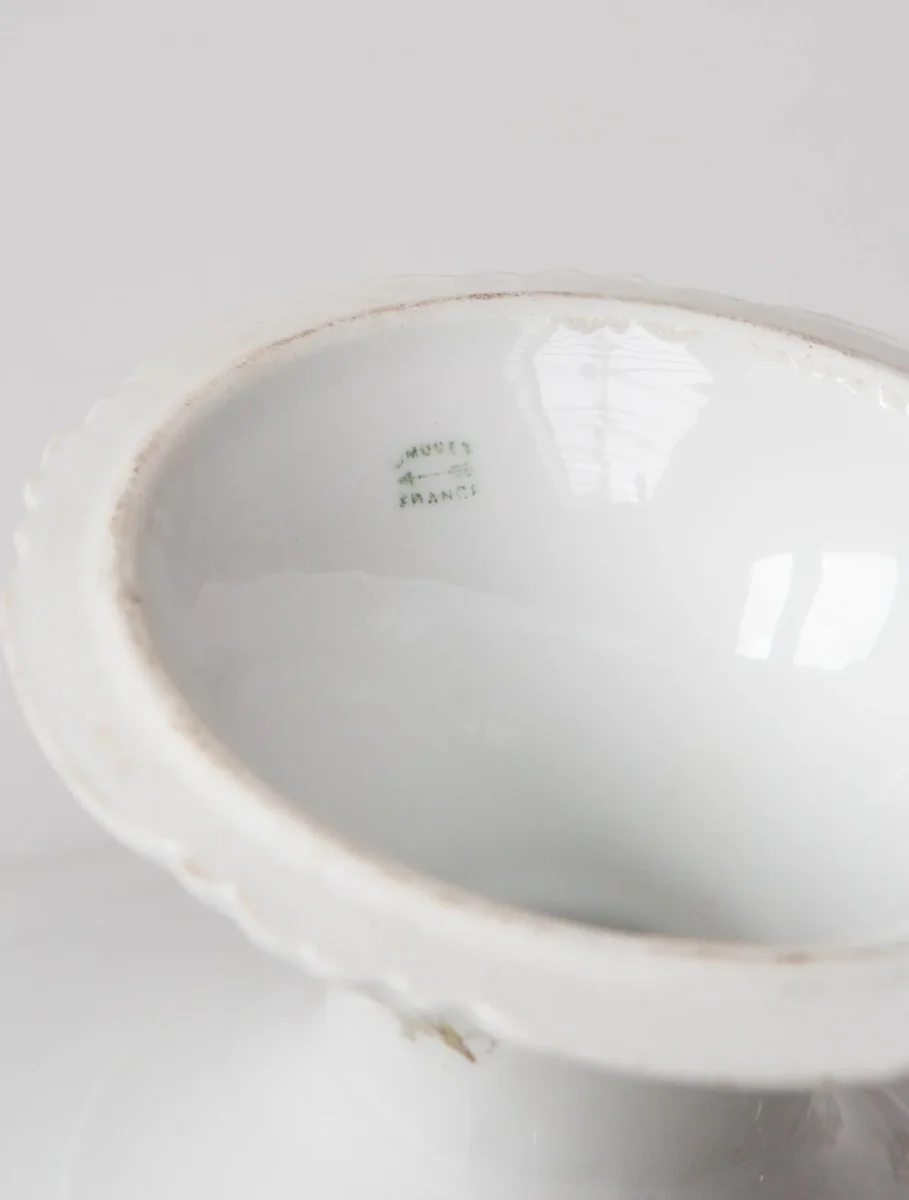 Antiguo frutero porcelana Limoges (26 cm) - Imagen 6