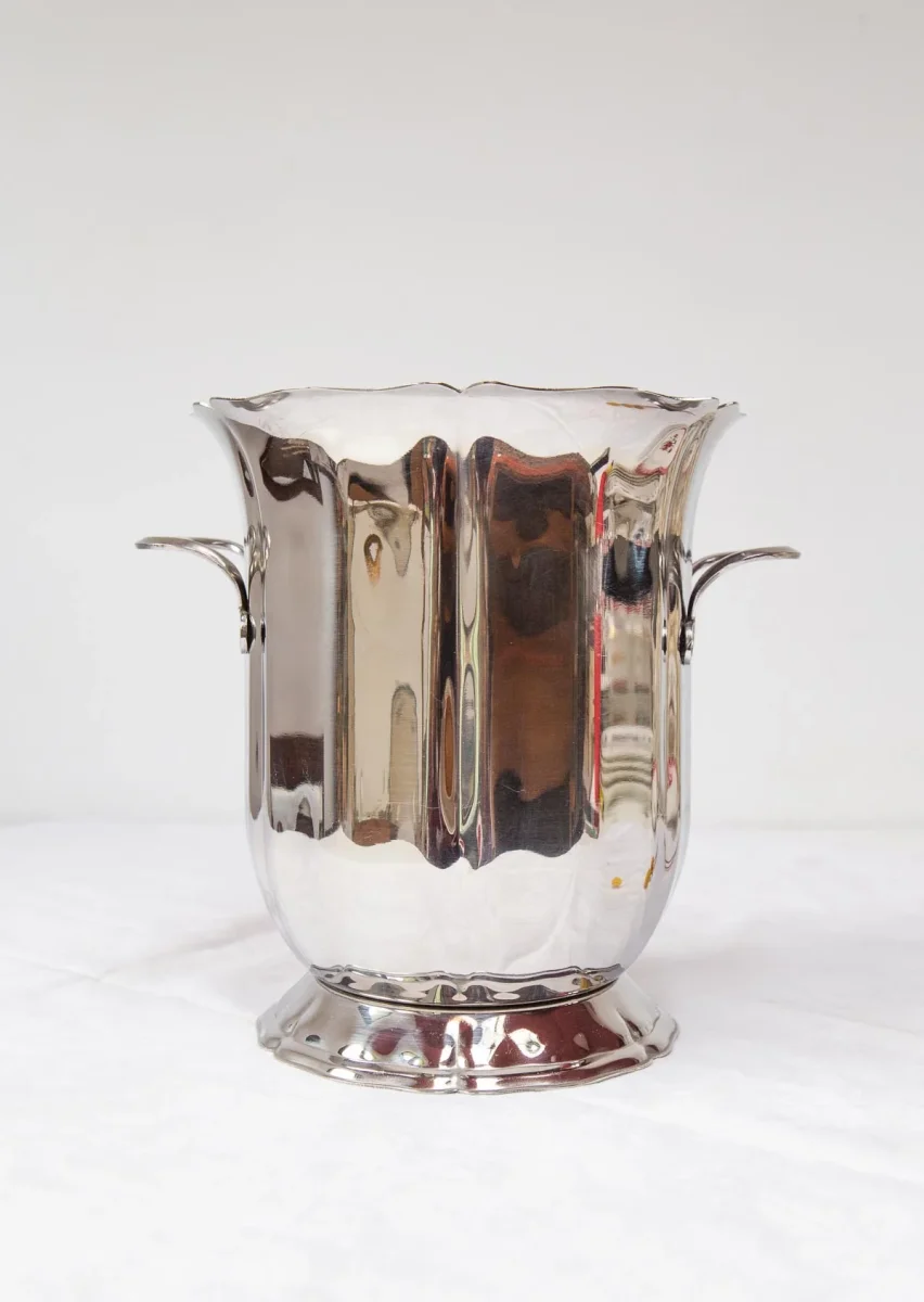 Champanera | enfriador en acero Guy Degrenne (Maison Degrenne) c. 1980 (22 cm) - Imagen 6