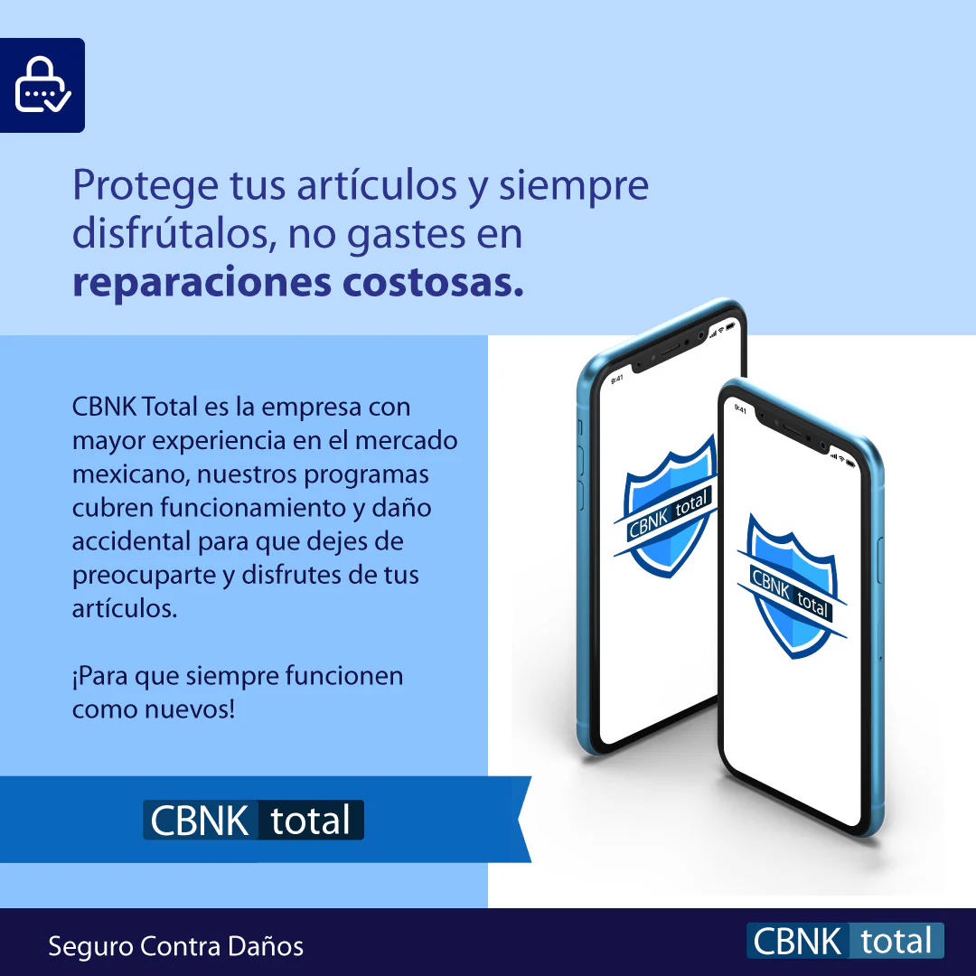 Seguro de daños CBNK Total - Laptops hasta $9,999 pesos - Imagen 5